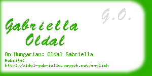 gabriella oldal business card